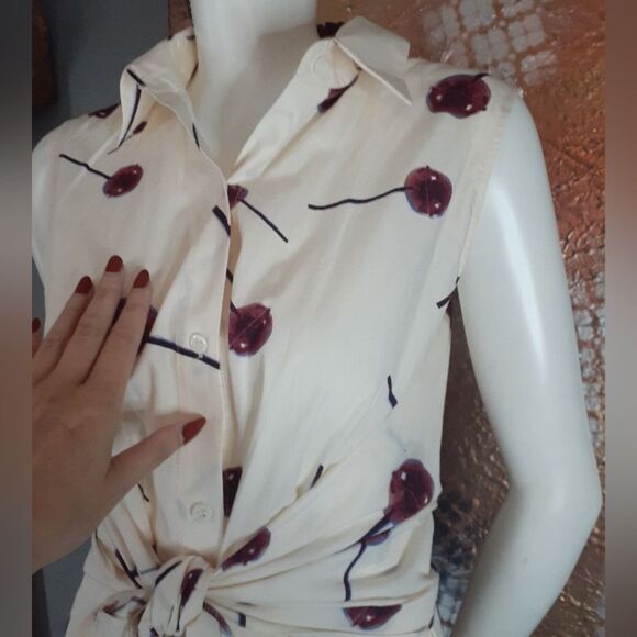 Nwot Zara 100% Cotton Lolipop Print Maxi Dress - Picture 10 of 15